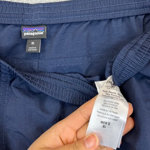 Vintage Patagonia Windbreaker Shell Pants Men's lightweight Size‎ XLarge Blue - Picture 8 of 8